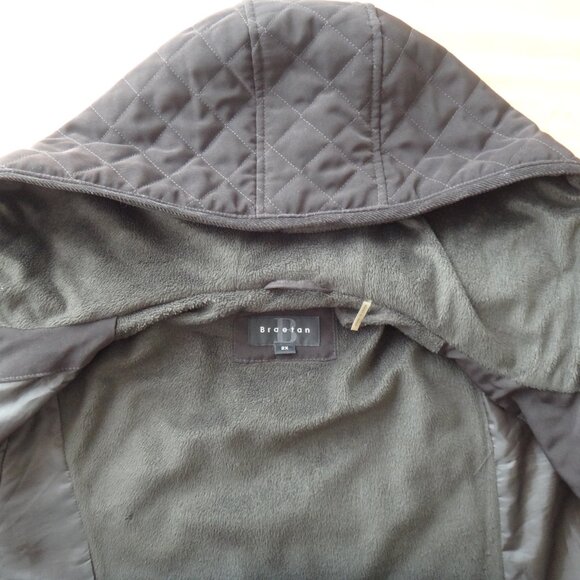 Braetan Womens Plus Jacket /Coat Brown Quilted Hooded Faux Fur Lining Sz 2X - Picture 8 of 16